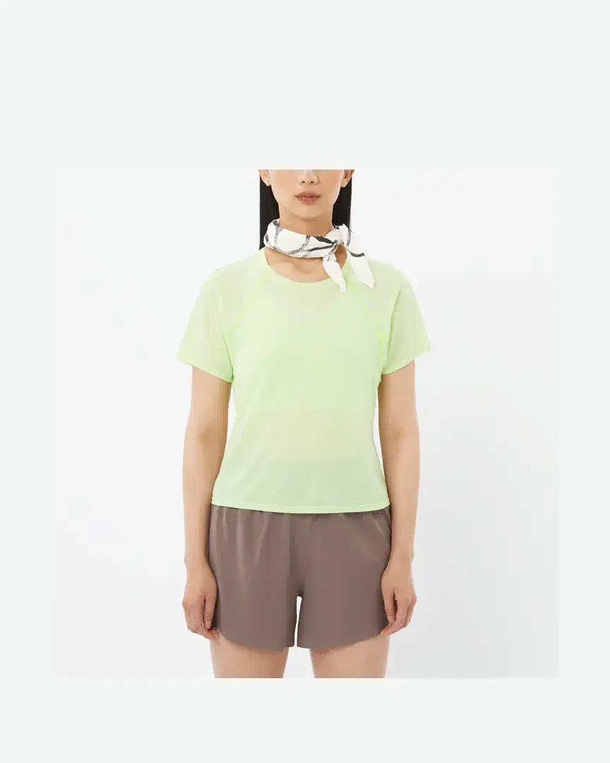 Salomon Shakeout Air Crop Ss Tee W - Women (30) au meilleur prix !