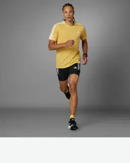 short adidas 2-en-1 own the run 3 bandes Homme – 3/4
