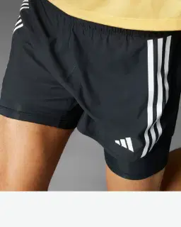 short adidas 2-en-1 own the run 3 bandes Homme – 4/4