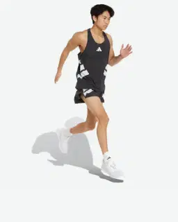 short adidas fendu adizero road to records Homme – 3/4