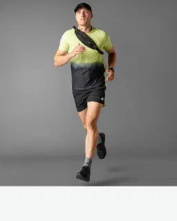 short adidas own the run climacool colorblock Homme – 3/4