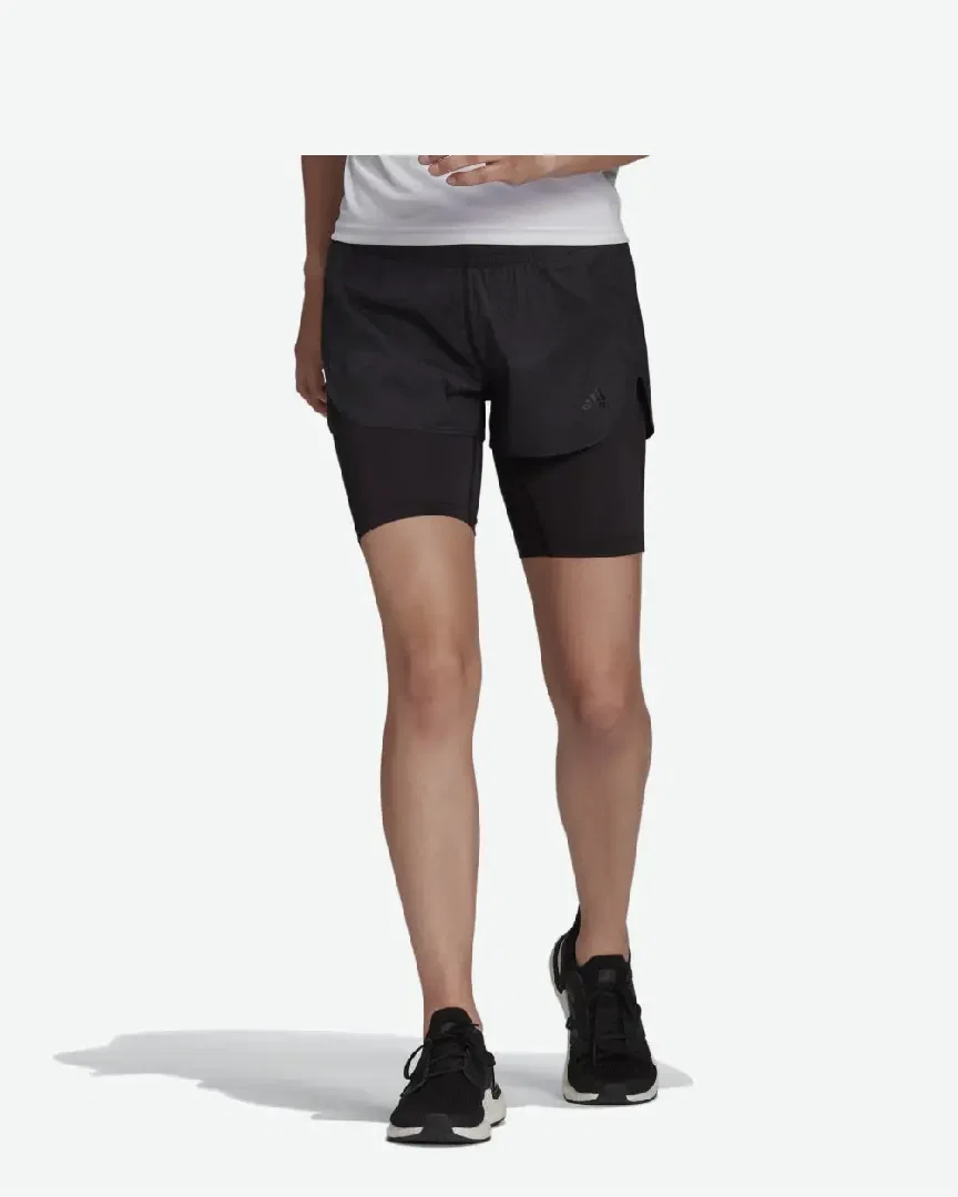 Short adidas Run Fast Two-in-One Femme