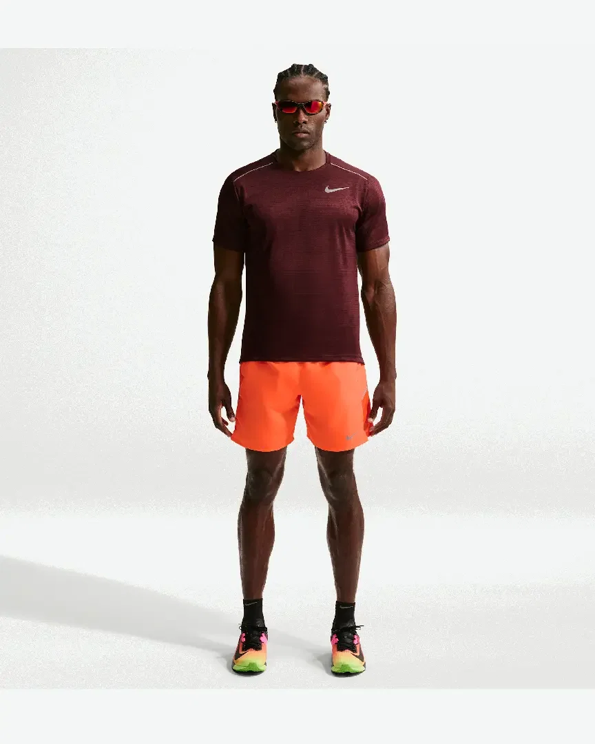 Short avec sous-short intégré 18 cm Dri-FIT Nike Miler Homme