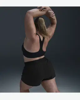 Short Dri-FIT à motif et taille mi-haute avec sous-short intégré Nike One Femme – 3/4