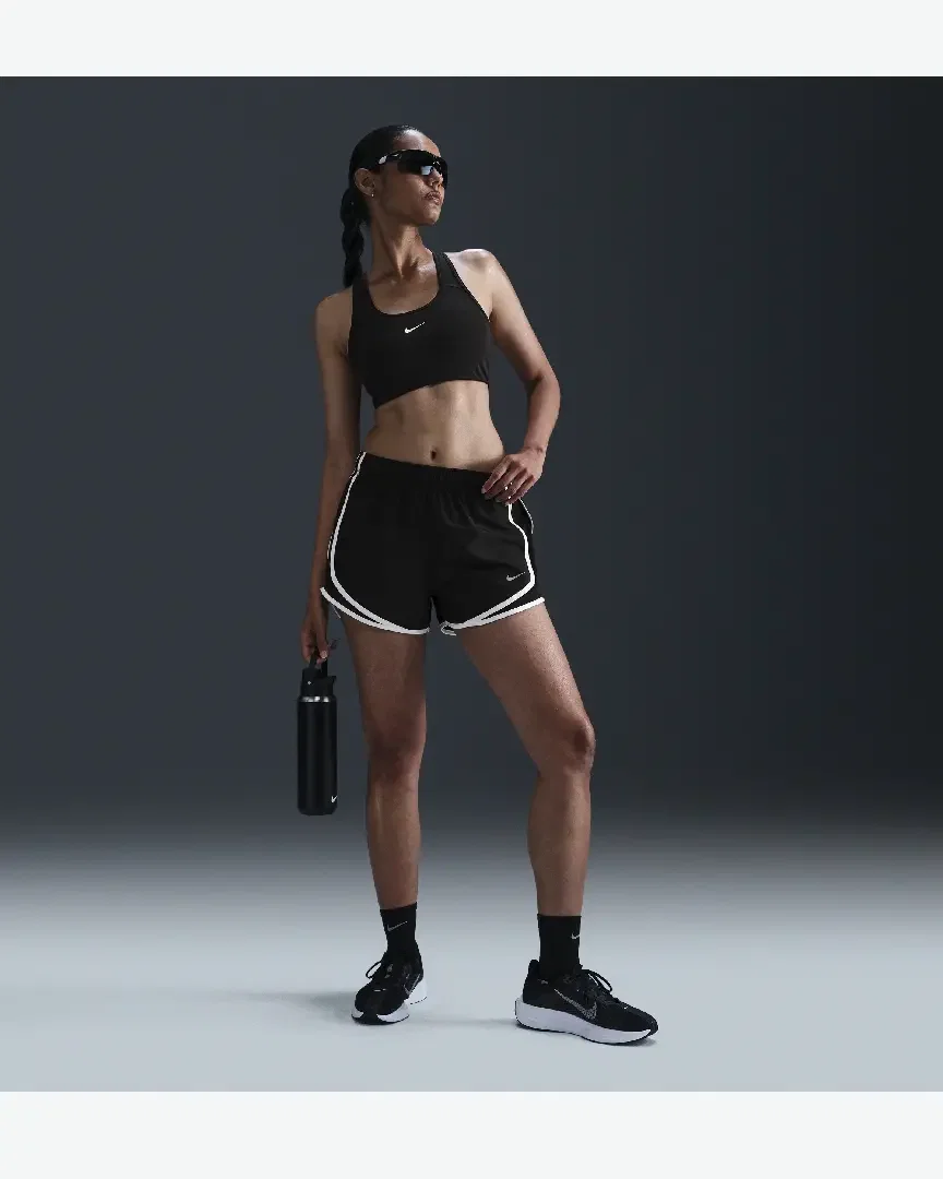 Short Dri-FIT taille mi-haute avec sous-short intégré Nike Tempo Femme