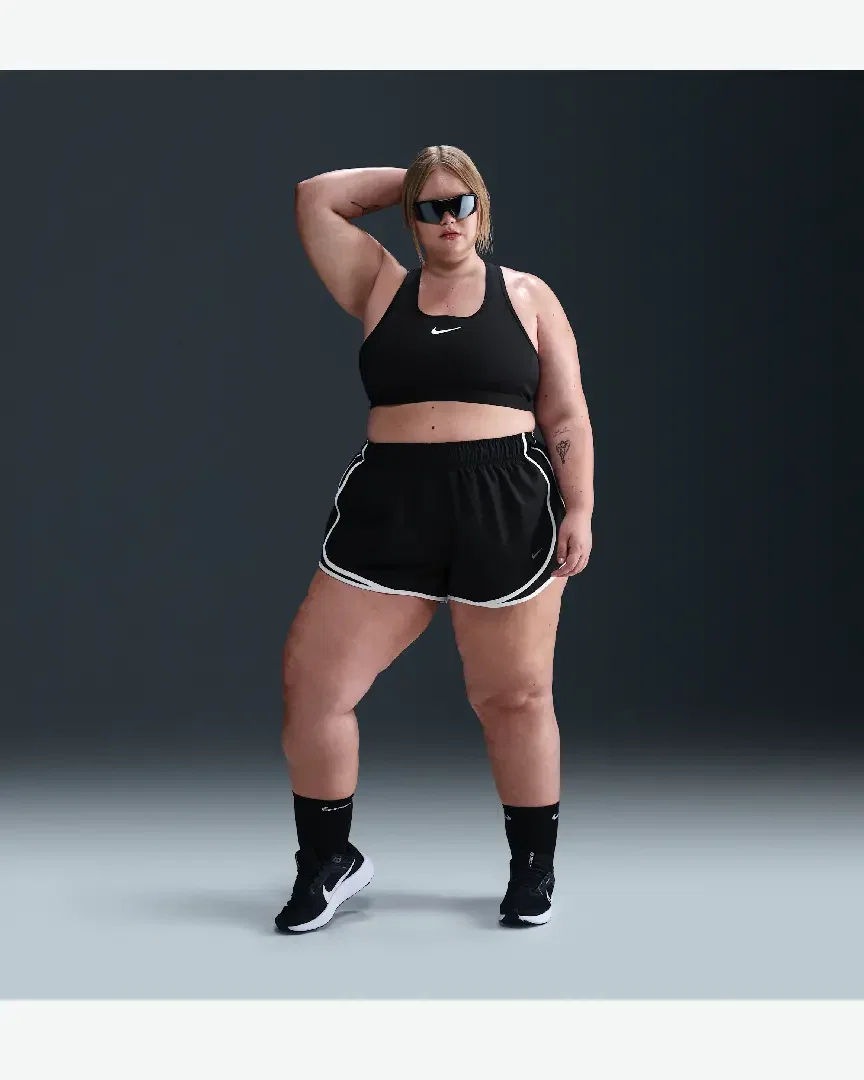 Short Taille Mi-Haute Avec Sous-Short Intégré Dri-Fit 8 Cm Nike Tempo W