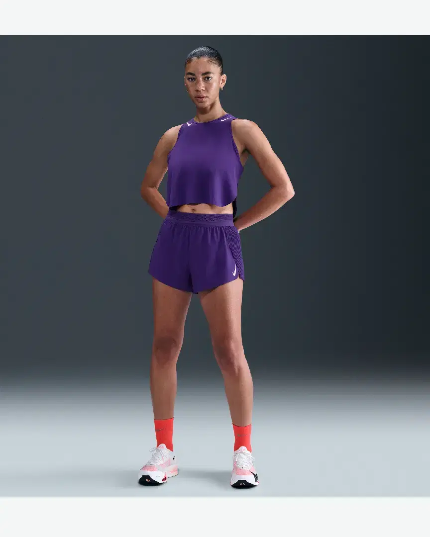 Short Taille Mi-Haute Avec Sous-Short Intégré Dri-Fit Adv Nike Aeroswift 8 Cm W - Women (4) au meilleur prix !