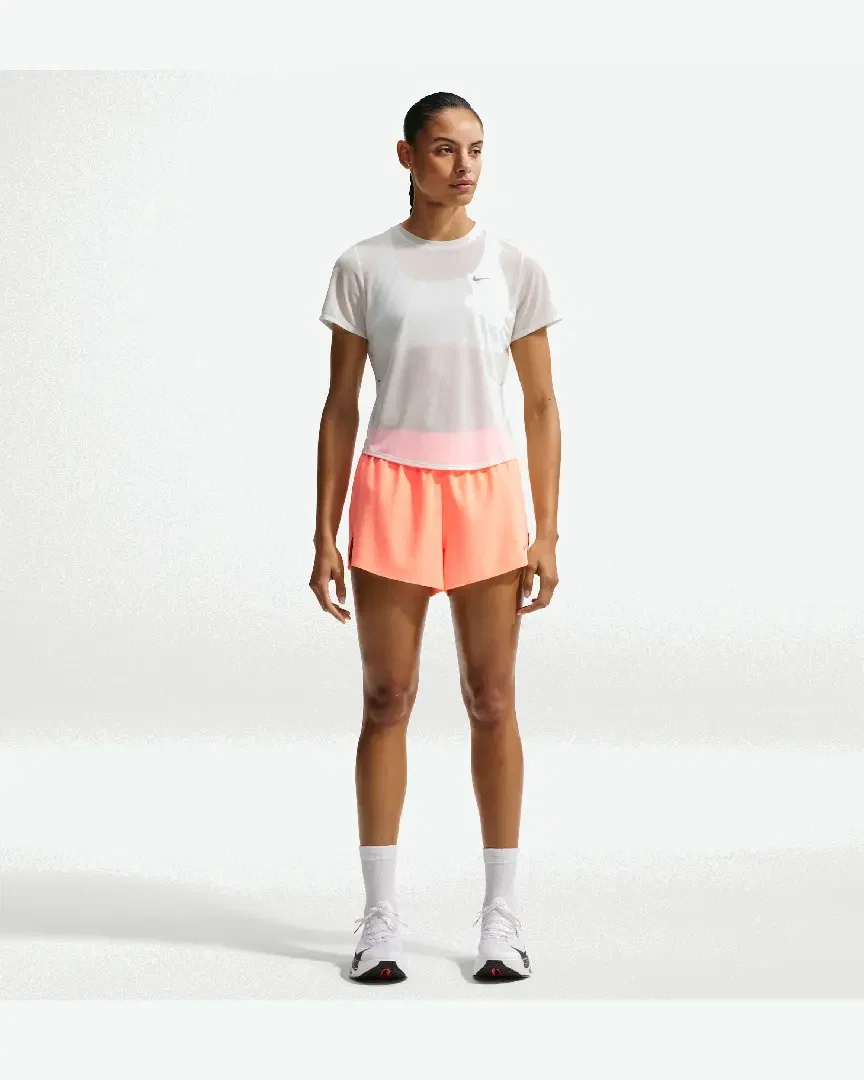 Short taille mi-haute avec sous-short intégré Dri-FIT Nike Swift 6 cm Femme