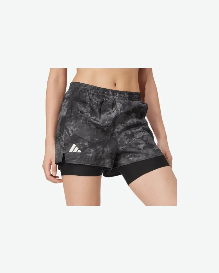 Shorts adidas Own the Run Spray Dye 2in1 Femme