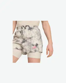 Shorts adidas Own the Run Spray Dye 2in1 Femme – 3/4
