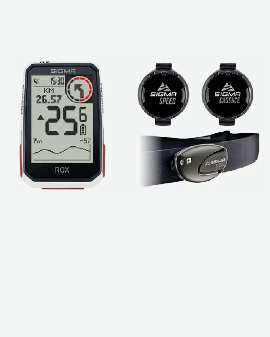 Sigma Rox 4 0 Pack Cadence Vitesse Cardio Blanc