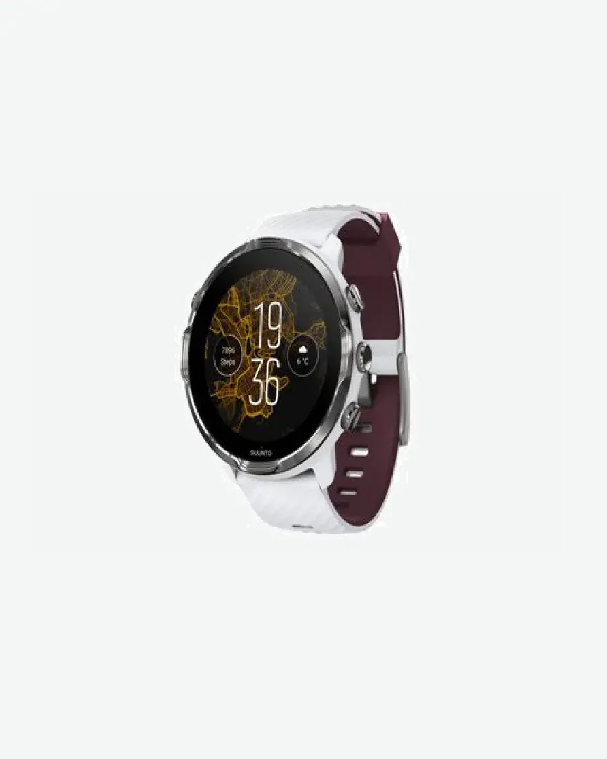 Suunto 7 Gps Watch White Burgundy Produit Reconditionne
