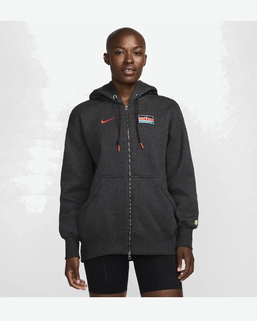 Sweat à capuche oversize à zip Nike Team Kenya Phoenix Fleece Femme