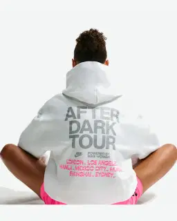 Sweat à capuche oversize Nike Studio Fleece Medium Weight "After Dark Tour" Femme – 2/4