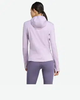 sweat-shirt adidas à capuche demi-zip hiver own the run Femme – 2/4