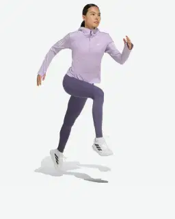sweat-shirt adidas à capuche demi-zip hiver own the run Femme – 3/4