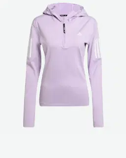 sweat-shirt adidas à capuche demi-zip hiver own the run Femme – 4/4