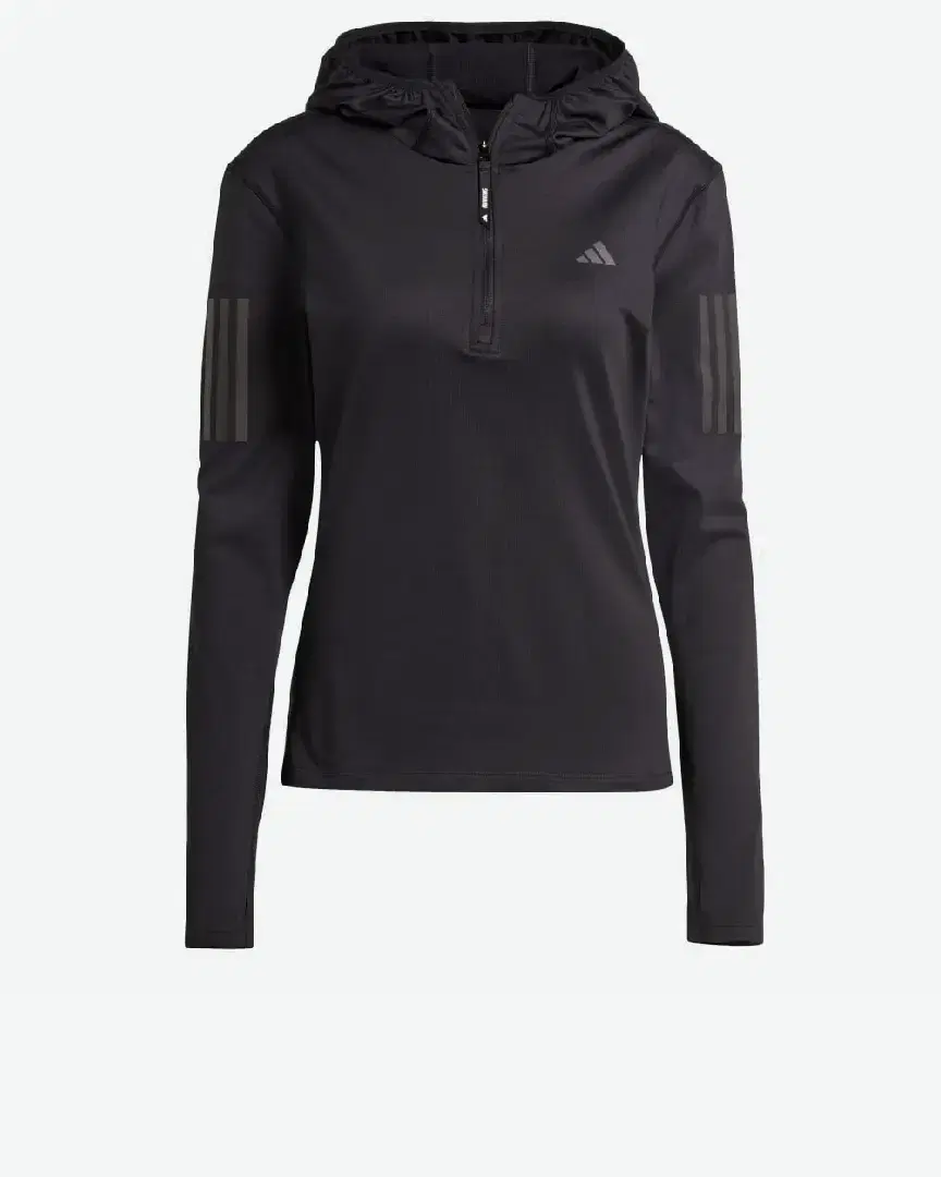 Sweat-Shirt Adidas À Capuche Demi-Zip Own The Run Winterized W - JP3821 (3) au meilleur prix !