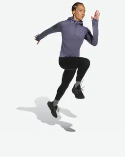 sweat-shirt adidas à capuche demi-zip own the run winterized Femme – 3/4