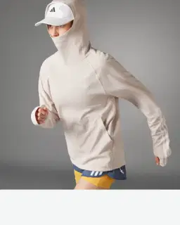 sweat-shirt adidas à capuche own the run 3 bandes Femme – 1/4