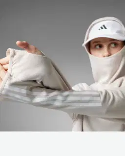 sweat-shirt adidas à capuche own the run 3 bandes Femme – 3/4