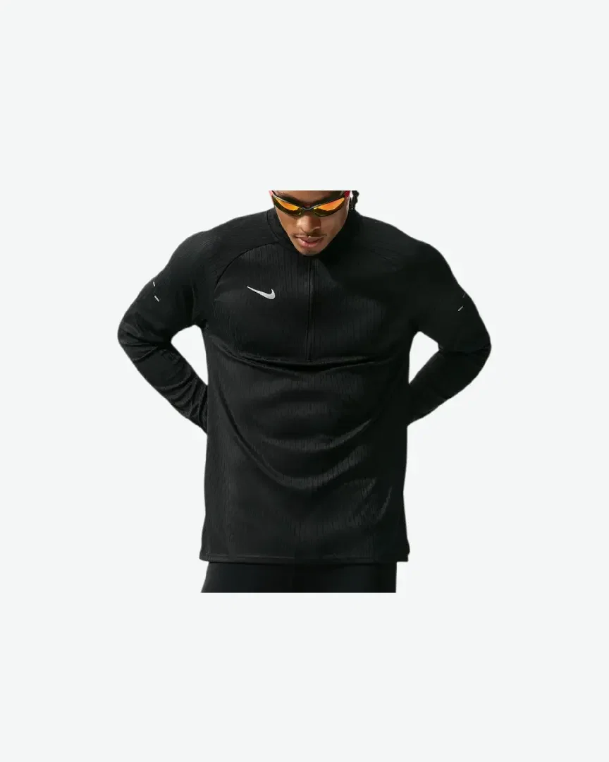Tee-shirt d'hiver à demi-zip Therma-FIT Repel Nike Stride Homme