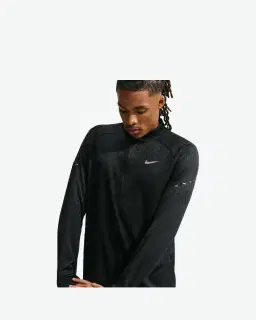 Tee-shirt d'hiver à demi-zip Therma-FIT Repel Nike Stride Homme – 3/4