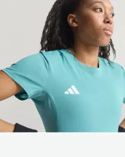 t-shirt adidas de running adizero essentials Homme – 3/4