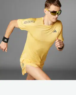 t-shirt adidas de running adizero Homme – 1/4