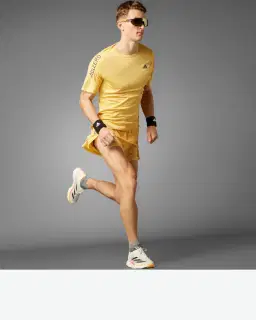 t-shirt adidas de running adizero Homme – 3/4
