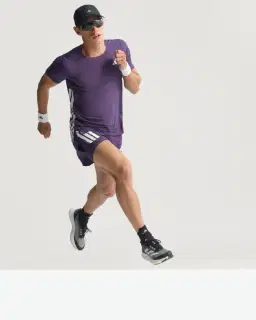 t-shirt adidas de running adizero Homme – 3/4