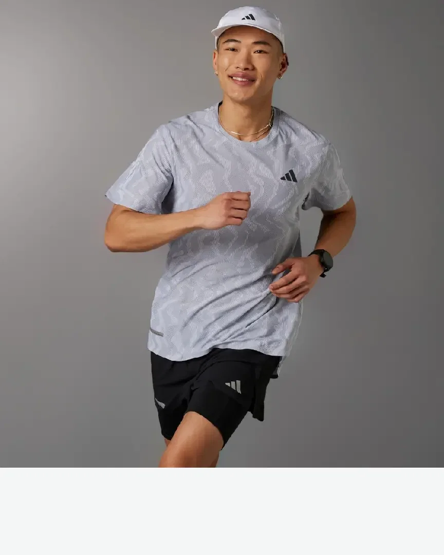 t-shirt adidas de running technique ultimate heat rdy Homme