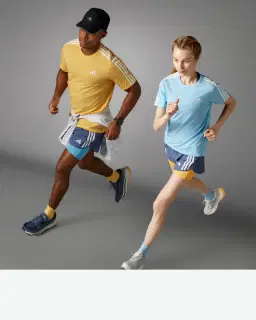 t-shirt adidas own the run 3 bandes Homme – 3/4