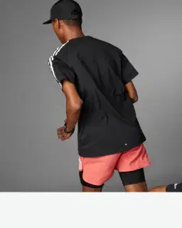 t-shirt adidas own the run 3 bandes Homme – 2/4