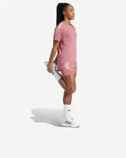 t-shirt adidas own the run 3 bandes Homme – 3/4