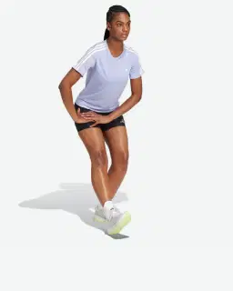 t-shirt adidas own the run 3 bandes Homme – 3/4