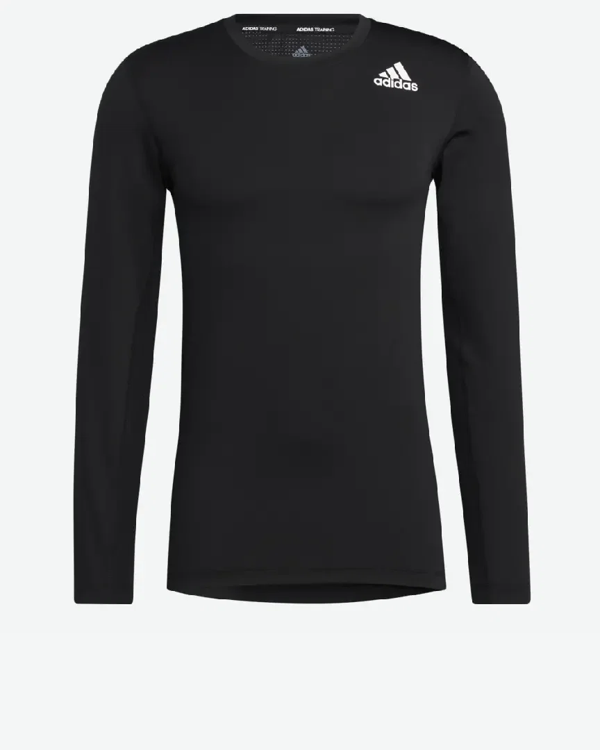 t-shirt adidas techfit compression long sleeve Homme
