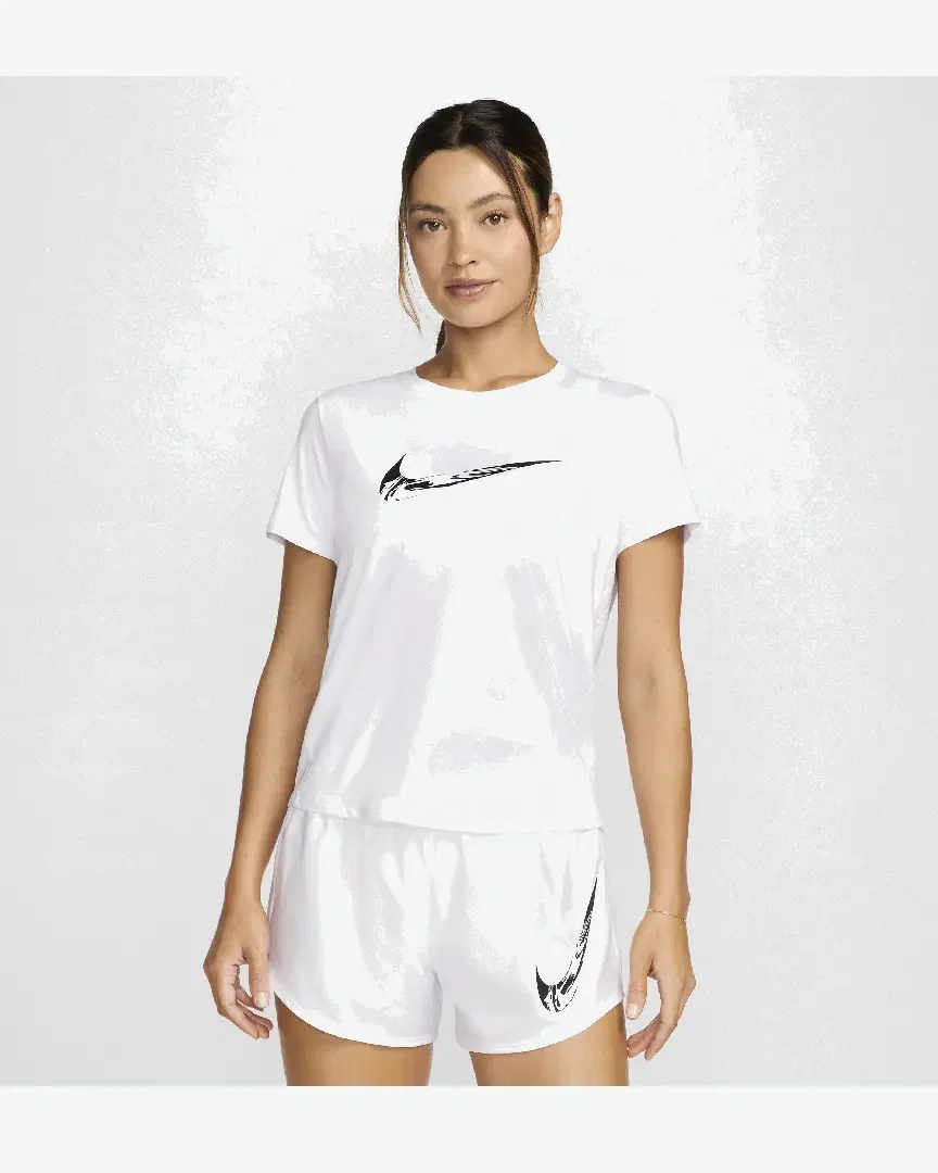 Tee-shirt à motif et manches courtes Dri-FIT Nike One Femme