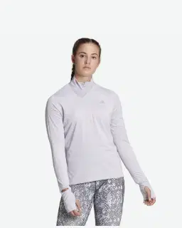 Tee-shirt adidas à manches longues et demi-zip Fast Femme – 1/4
