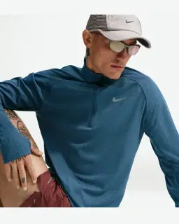 Tee-shirt d'hiver à demi-zip Therma-FIT Nike Miler Homme – 3/4