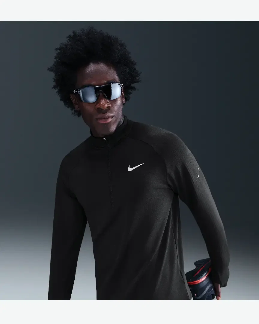 Tee-shirt d'hiver à demi-zip Therma-FIT Repel Nike Stride Homme