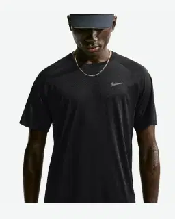Tee-shirt d'hiver à manches courtes Dri-FIT Nike Stride Homme – 1/4
