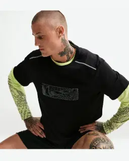 Tee-shirt d'hiver à protection UV Dri-FIT Nike Miler Homme – 3/4