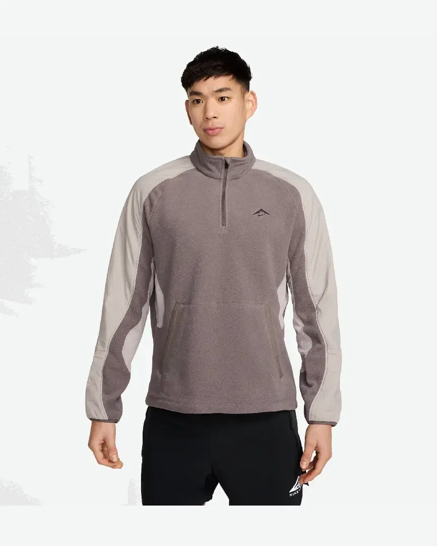 Tee-shirt en tissu Fleece à 1/4 de zip Nike Trail Polartec® Homme
