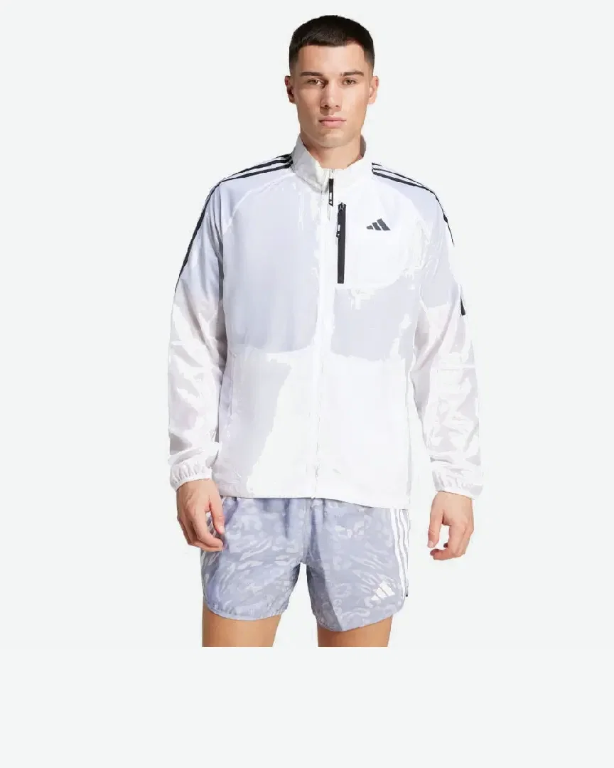 veste adidas repliable own the run 3 bandes Homme