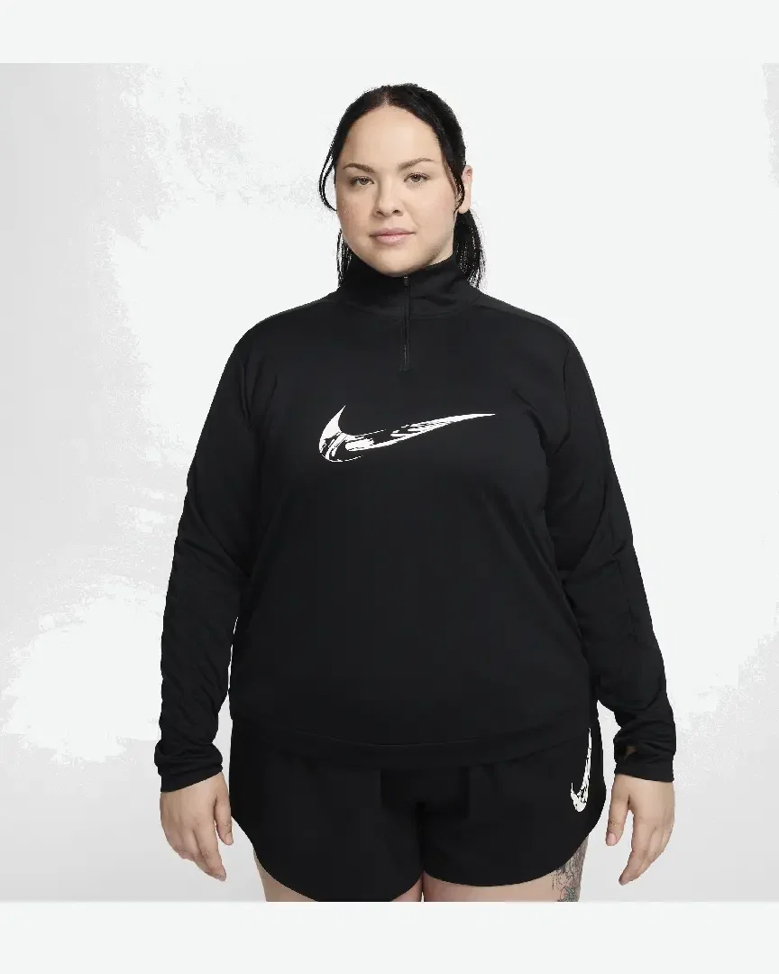 Vêtement deuxième couche à 1/4 de zip Dri-FIT Nike Swoosh Femme