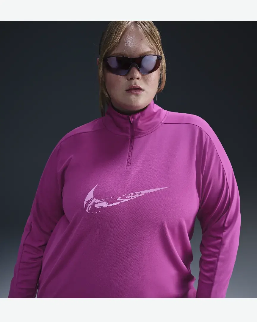 Vêtement deuxième couche à 1/4 de zip Dri-FIT Nike Swoosh Femme