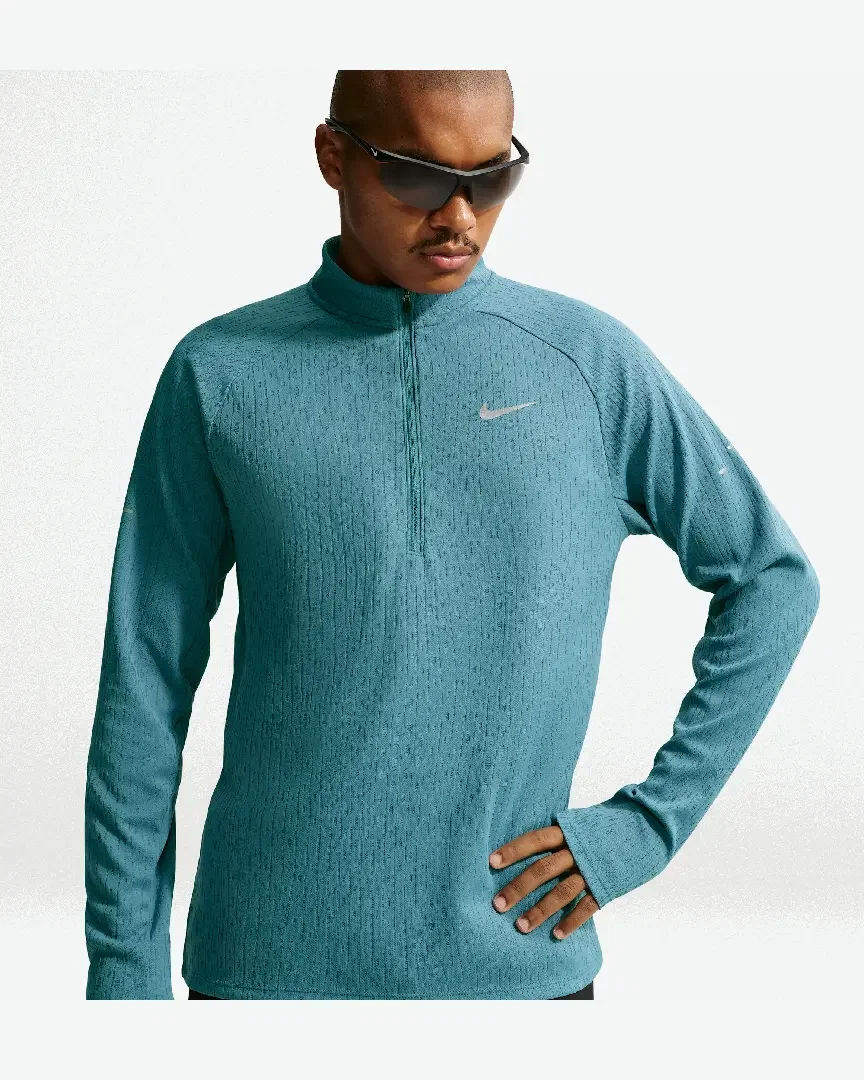 Tee-shirt d'hiver à demi-zip Therma-FIT Repel Nike Stride Homme